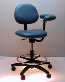 CT304 Assistant Stool with Ratchet, Tilt Posture Control & Backrest.