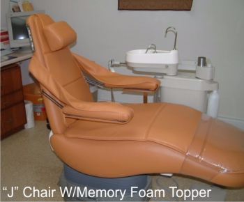 J Chair with Memory Foam Topper